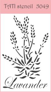 Трафарет "Tati stencil" 5049, Лаванда ― Творча майстерня ДекоПарк