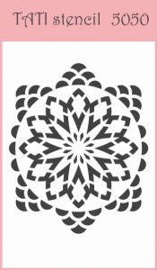 Трафарет "Tati stencil" 5050 Круглый, цветок, орнамент ― Творча майстерня ДекоПарк