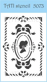 Объемный трафарет "Tati stencil" 5073, Фоновый ― Творча майстерня ДекоПарк