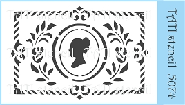 Универсальный трафарет "Tati stencil" 5074, фоновый ― Творча майстерня ДекоПарк