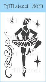 Объемный трафарет "Tati stencil" 5078, Балерина, балет ― Творча майстерня ДекоПарк