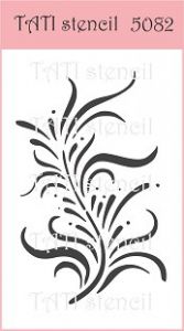 Трафарет "Tati stencil" 5082, растения, цветочный орнамент ― Творча майстерня ДекоПарк