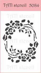 Трафарет "Tati stencil" 5084, Рамочка из цветов ― Творча майстерня ДекоПарк