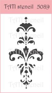 Трафарет "Tati stencil" 5089, Цветочный орнамент ― Творча майстерня ДекоПарк