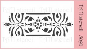 Трафарет "Tati stencil" 5093, центр ― Творча майстерня ДекоПарк
