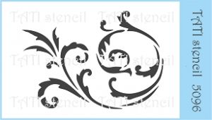Объёмный трафарет "Tati stencil" 5096, Вензель  ― Творча майстерня ДекоПарк