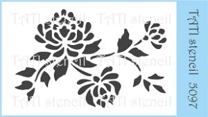 Объёмный трафарет "Tati stencil" 5097, Цветочный орнамент ― Творча майстерня ДекоПарк