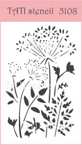 Трафарет "Tati stencil" 5108, растения, специи, укроп, кухня ― Творча майстерня ДекоПарк