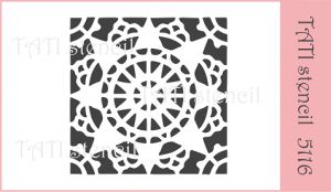 Трафарет "Tati stencil" 5116, Новый год, кружево ― Творча майстерня ДекоПарк