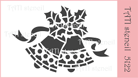 Трафарет "Tati stencil" 5122, Новый год, колокольчики ― Творча майстерня ДекоПарк