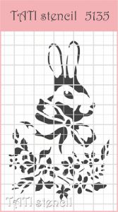 Универсальный трафарет TATI stencil 5135, Кролик ― Творча майстерня ДекоПарк