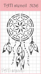 Универсальный трафарет TATI stencil 5136, Ловец снов ― Творча майстерня ДекоПарк