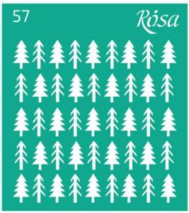 Трафарет многоразовый самоклеющийся, №57, 9х10см, Серія „Новий рік“, ROSA TALENT  ― Творча майстерня ДекоПарк
