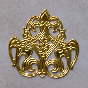 Филигрань 273, цв. зол., 48х48 мм ― Творча майстерня ДекоПарк