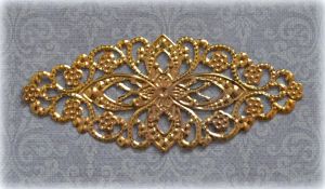Филигрань 140, цв. зол., 80х35мм ― Творча майстерня ДекоПарк