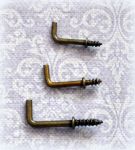 Крючок 1Г, цв: бр., 19х8мм