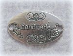 Филигрань-Бирка (scb047-2) металлическая Hand Made, цв.: серебро, 3см