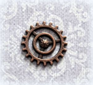 Шестеренка металлическая, 13 мм, цв. медь, (scb290) ― Творча майстерня ДекоПарк