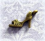 Босоножка, метал. подвеска, цв. бр., 28мм, (scb256)