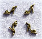 Босоножка, метал. подвеска, цв. бр., 28мм, (scb256)