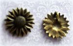Цветок, метал. подвеска, цв. бр., 30мм, (scb253)