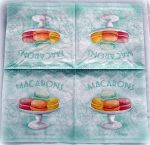 Салфетка 896, Macarons, мятный фон