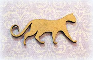 Декор 130, Кошка, 5 см, мдф  3 мм ― Творча майстерня ДекоПарк
