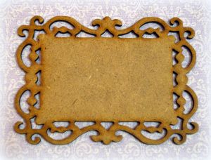 Шильда 092, Ажурная, 120х87 мм, мдф 3 мм ― Творча майстерня ДекоПарк