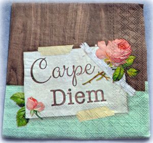 Салфетка 299, Carpe Diem ― Творча майстерня ДекоПарк