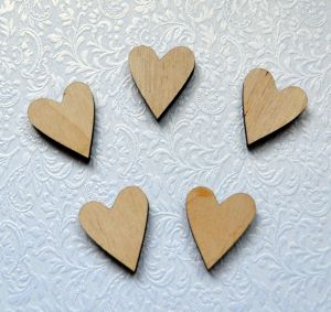 Сердце 021, 2,5 см, фанера 4 мм  ― Творча майстерня ДекоПарк