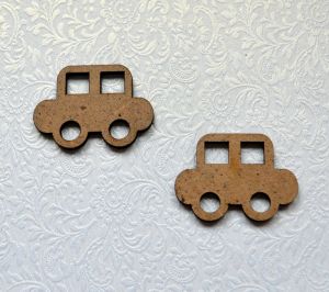 Декор 082,  Машинка, мдф 3 мм, 3,5 см  ― Творча майстерня ДекоПарк