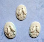 Камея Птички, 22*15 мм, гибкий полимер / гд339