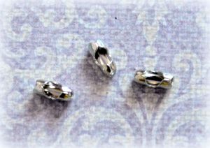 Соединитель для шариковой цепочки 1,5 мм, цв.: сер., (scb361) ― Творча майстерня ДекоПарк