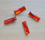 К. д. 035, камень Прямоугольный,  цв.: красный, 3*1 см