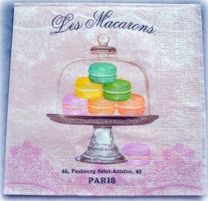 Салфетка 954, Les Macarons, пирожные Макаронсы ― Творча майстерня ДекоПарк