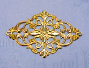 Филигрань 285, цв. зол., 60*40 мм ― Творча майстерня ДекоПарк