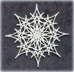 Снежинка гибкая, 7,5 см  /гд001