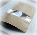 Пакеты дой-пак с прозрачным окном и с zip-застежкой / Саше, 12х17,5+2,5 см