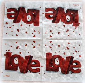 Салфетка 975, Love ― Творча майстерня ДекоПарк