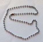 Цепочка 063, шариковая, 6 мм диам., цв.: сер., 67см, с застежкой