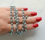 Цепочка 063, шариковая, 6 мм диам., цв.: сер., 67см, с застежкой