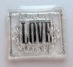 Штамп 220. LOVE . 40мм х 35мм ― Творча майстерня ДекоПарк