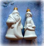 Новогодняя игрушка Дед Мороз, пластик, 9,7х5см