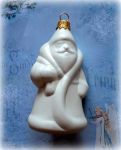 Новогодняя игрушка Дед Мороз, пластик, 9,7х5см