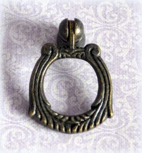 Ручка 160, цв. бр., 52(42)х32мм ( с кольцом ) ― Творча майстерня ДекоПарк