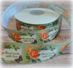 Лента 1-030, репсовая, hand made, отрезная, 25 мм, цена за 1 ярд (91см)
