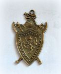 Подвеска - филигрань Герб, цв. бр., 44х27мм (scb583)