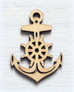 Декор 207, Морской  символ, 36х49мм, фан. 3 мм ― Творча майстерня ДекоПарк