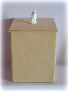 Ангел с сердцем (ручка), модельный пластик, цв.: бел., 3,7х2х1,2см ― Творча майстерня ДекоПарк