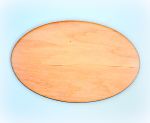 Шильда 008, овал 5х3 см, фанера 4 мм ― Творча майстерня ДекоПарк